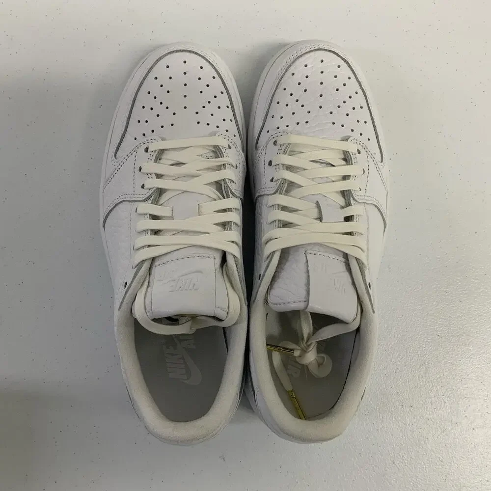 Air Jordan 1 Retro Swooshless Low Triple White 872782 100 Size 8 Men Leather